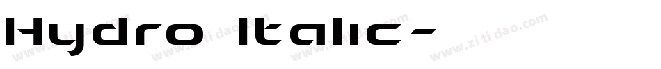 Hydro Italic字体转换